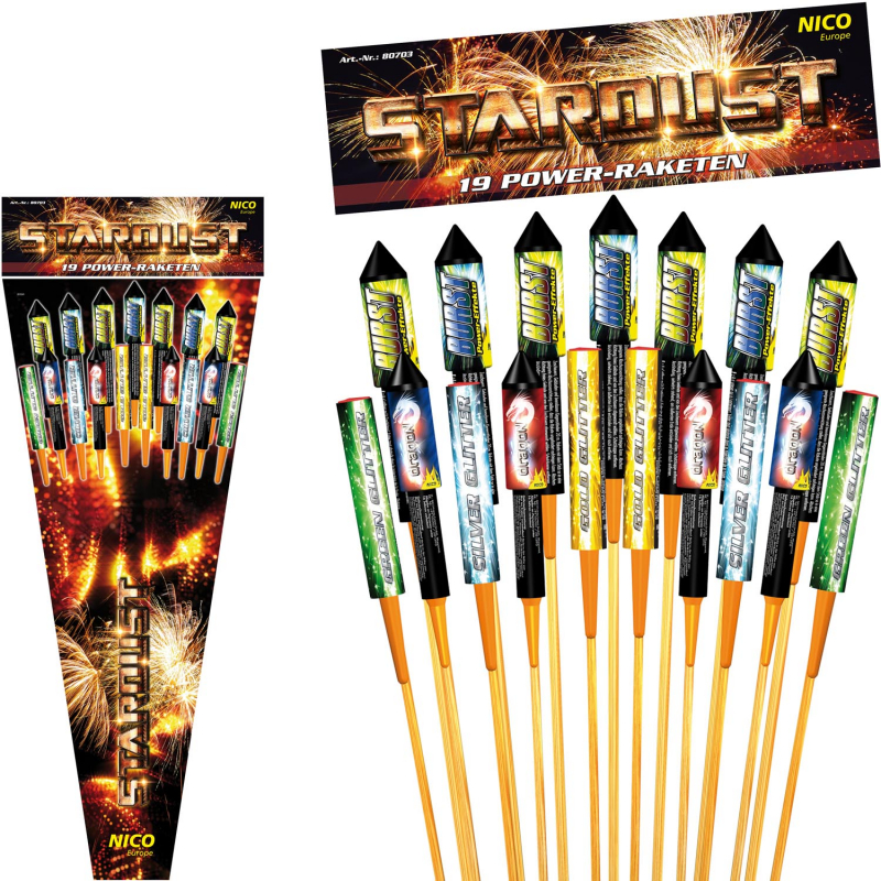 Stardust, 19 Raketen